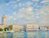 Venice by Wilfred Gabriel De Glehn, Oil on canvas, sold Jul 2025