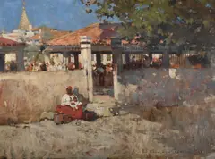 Funchal, madeira by Frank Brangwyn, Oil on panel, sold Jul 2025
