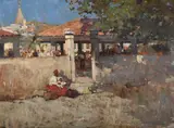 Funchal, madeira by Frank Brangwyn, Oil on panel, sold Jul 2025