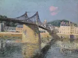 Le pont d'elbeuf by Gustave Loiseau, 1911, Oil on canvas, sold Jul 2025