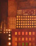 Ville nocturne by Amédée Ozenfant, Oil on canvas, sold Jul 2025
