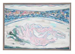 Untitled by Leo Davy, Oil on board, sold Jul 2025