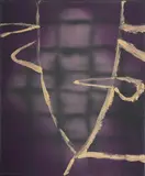 Violet grid by Maurice Cockrill, 1997, Oil on canvas, sold Jul 2025