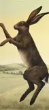 Study of a hare by Susannah Royle Lester, Oil on board, sold Jul 2025