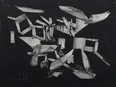 Untitled (black) by Roy Turner Durrant, Gouache, sold Jul 2025