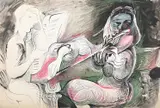 Untitled by Ceri Richards, Watercolour and ink, sold Jul 2025