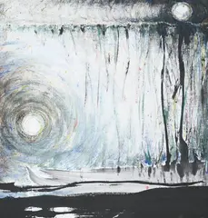 Infinity landscape by Irene Chou, Watercolour and ink, sold Jul 2025