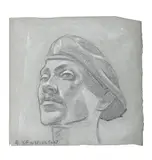 Study of a soldier by Eric Kennington, Pencil and chalk, sold Jul 2025