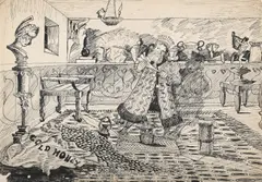 King midas by Stanley Spencer, Ink, sold Jul 2025