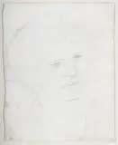 Portrait of hilda carline by Stanley Spencer, 1922, Pencil, sold Jul 2025
