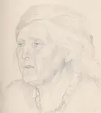 Portrait of mrs carline by Stanley Spencer, Pencil, sold Jul 2025