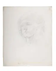 Head study by Stanley Spencer, Pencil, sold Jul 2025