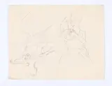 Letter to mrs. corble by Stanley Spencer, Pencil, sold Jul 2025