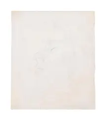 Head study, side profile by Stanley Spencer, 1925, Pencil, sold Jul 2025