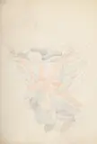 Sailor figurehead with union jack by Stanley Spencer, Pencil and coloured crayon, squared for transfer, sold Jul 2025