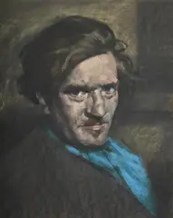 Self-portrait by Austin Osman Spare, Pastel, sold Jul 2025