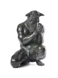 Minotaur and moth by Beth Carter, Bronze, sold Jul 2025