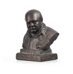 Bust of sir winston churchill by Oscar Nemon, sculpture, sold Jul 2025