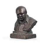 Bust of sir winston churchill by Oscar Nemon, sculpture, sold Jul 2025