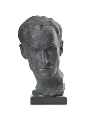 Untitled by Oscar Nemon, Bronze with dark green patina, sold Jul 2025