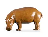 Hippopotamus by Jonathan Knight, 2011, Bronze, sold Jul 2025