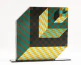 Untitled by Victor Vasarely, acrylic on wood, sold Jul 2025