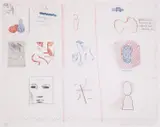 Untitled by David Hockney, Etching with aquatint printed in colours, sold Jul 2025