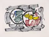 Untitled by Roy Lichtenstein, Woodcut printed in colours, sold Jul 2025