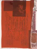 Untitled by Robert Rauschenberg, lithograph, sold Jul 2025