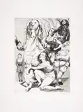 Untitled by Paula Rego, Etching with aquatint, sold Jul 2025