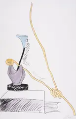 Untitled by Andy Warhol, Screenprint extensively hand-finished with watercolour, sold Jul 2025