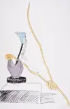 Untitled by Andy Warhol, Screenprint extensively hand-finished with watercolour, sold Jul 2025