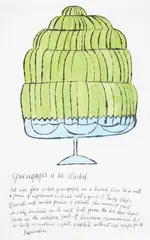 Untitled by Andy Warhol, Offset lithograph extensively heightened with watercolour, sold Jul 2025