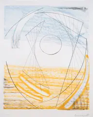 Untitled by Barbara Hepworth, Lithograph printed in colours, sold Jul 2025
