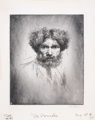 Untitled by Augustus John, Etching with plate tone, circa, sold Jul 2025