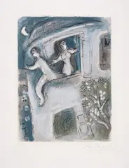 Untitled by Marc Chagall, Lithograph printed in colours, sold Jul 2025