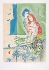 Untitled by Marc Chagall, Lithograph printed in colours, sold Jul 2025
