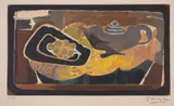 Untitled by Georges Braque, Etching with aquatint printed in colours, sold Jul 2025