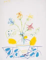Untitled by Pablo Picasso, Lithograph printed in colours, sold Jul 2025