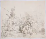 Untitled by Rembrandt Harmensz van Rijn, Etching with drypoint, sold Jul 2025