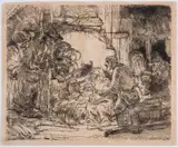 Untitled by Rembrandt Harmensz van Rijn, Etching, circa, sold Jul 2025