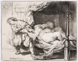 Untitled by Rembrandt Harmensz van Rijn, Etching, sold Jul 2025