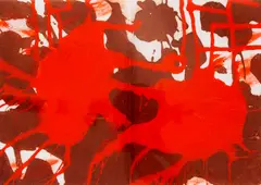 Untitled by Howard Hodgkin, acrylic, sold Jul 2025