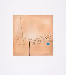 Untitled by Victor Pasmore, Etching with aquatint printed in colours, sold Jul 2025