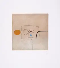 Untitled by Victor Pasmore, Etching with aquatint printed in colours, sold Jul 2025