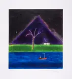 Untitled by Craigie Aitchison, Etching with carborundum printed in colours, sold Jul 2025