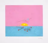 Untitled by Craigie Aitchison, Etching with carborundum printed in colours, sold Jul 2025