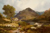 A croft on Loch Eck by Edward Hargitt, oil on canvas, sold May 2014