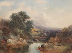 Cattle Herder by Joseph Horlor, oil on board, offered May 2014