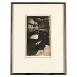 Beratung (Conspiracy) (K. 25.VII) by Käthe Kollwitz, 1895, Etching, drypoint and sandpaper on wove paper, sold Dec 2023